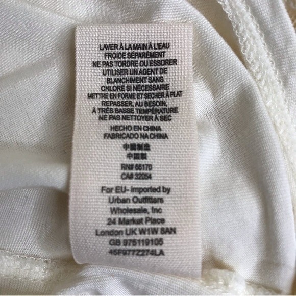 Free People Lacey Affair in Tea Dress Women Size Small Crochet Boho Mini Cream - Picture 11 of 16